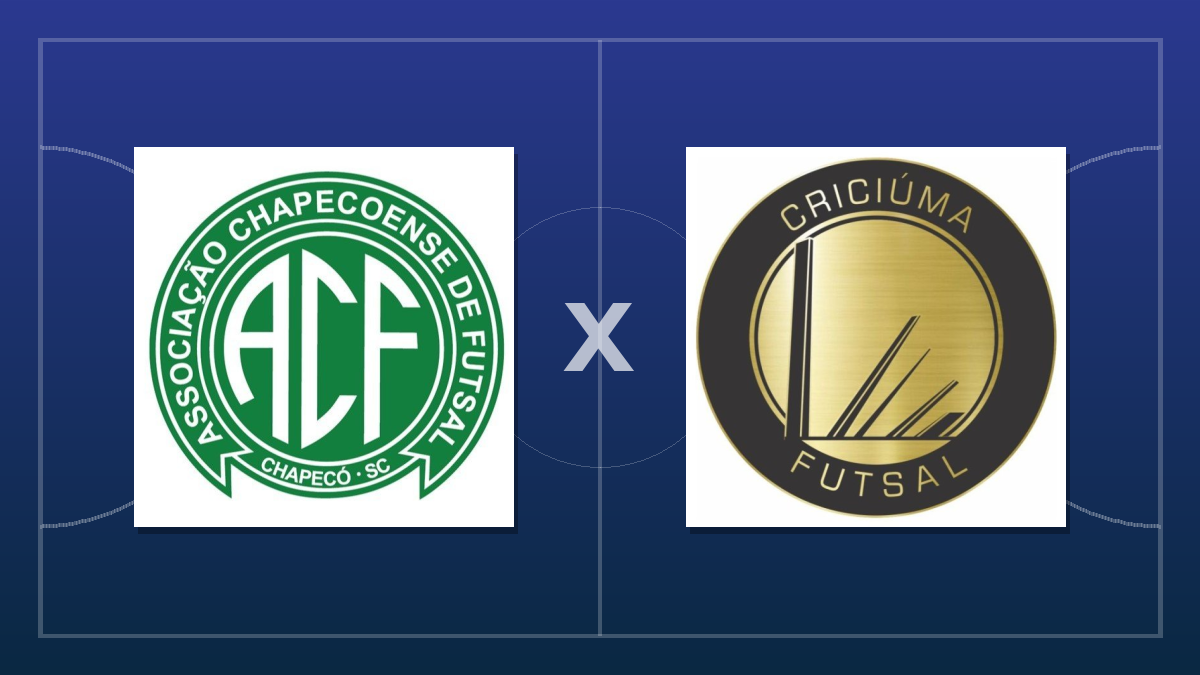 Chapecoense e Criciúma fazem clássico catarinense nas quartas do Brasileiro de Futsal